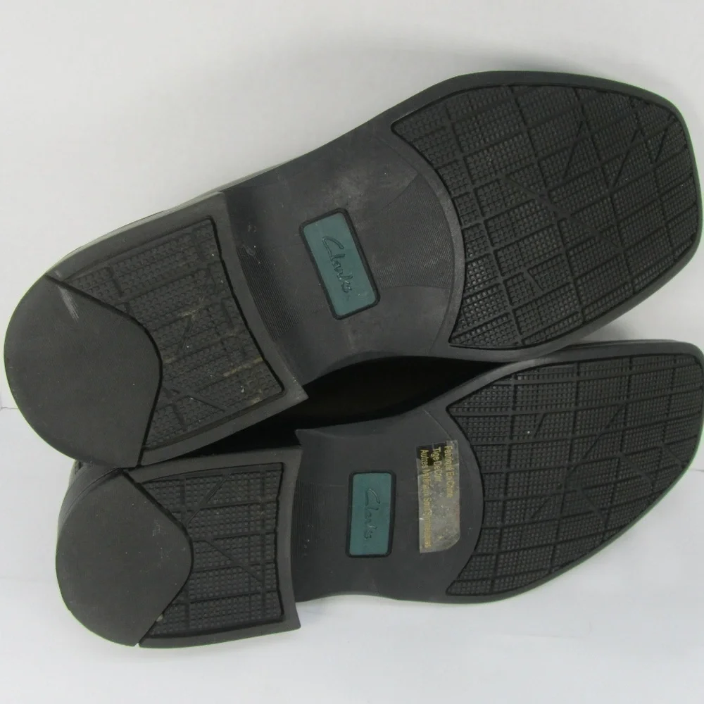 Clarks‎ Brown Leather Loafers 11M Slip On